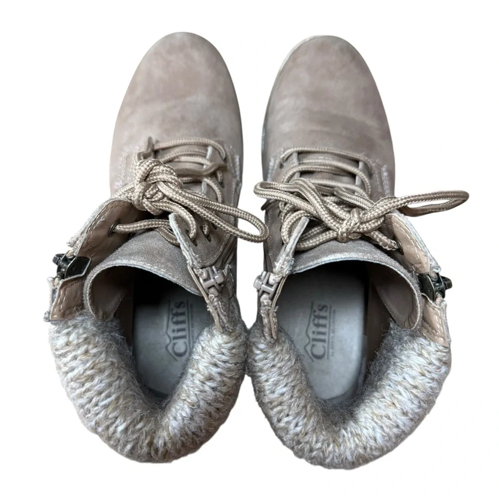 Cliffs by White Mountain Hearten Lace-Up Ankle Boots Women’s Shoes US Size 8.5 M